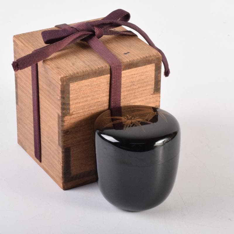 茶道具　大壌造　笹蒔絵　棗　共箱　V　7148