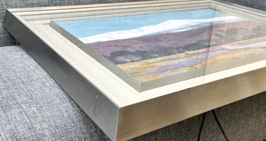 真作 高橋澄爽 高原 日本画 風景画