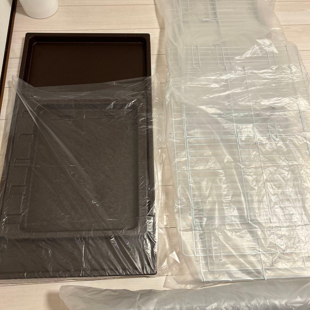 ミニマルランド　うさぎかんたんおそうじ　ケージ ブラウンワイド　オオバコ1おまけ