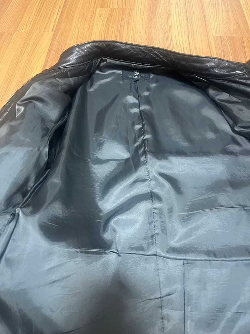 BEAUTY&YOUTH ブラック レザージャケット