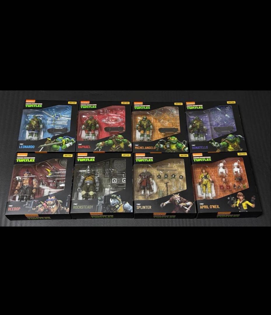 JOYTOY TMNT ミュータントタートルズ 1/18 フィギュア8体セット