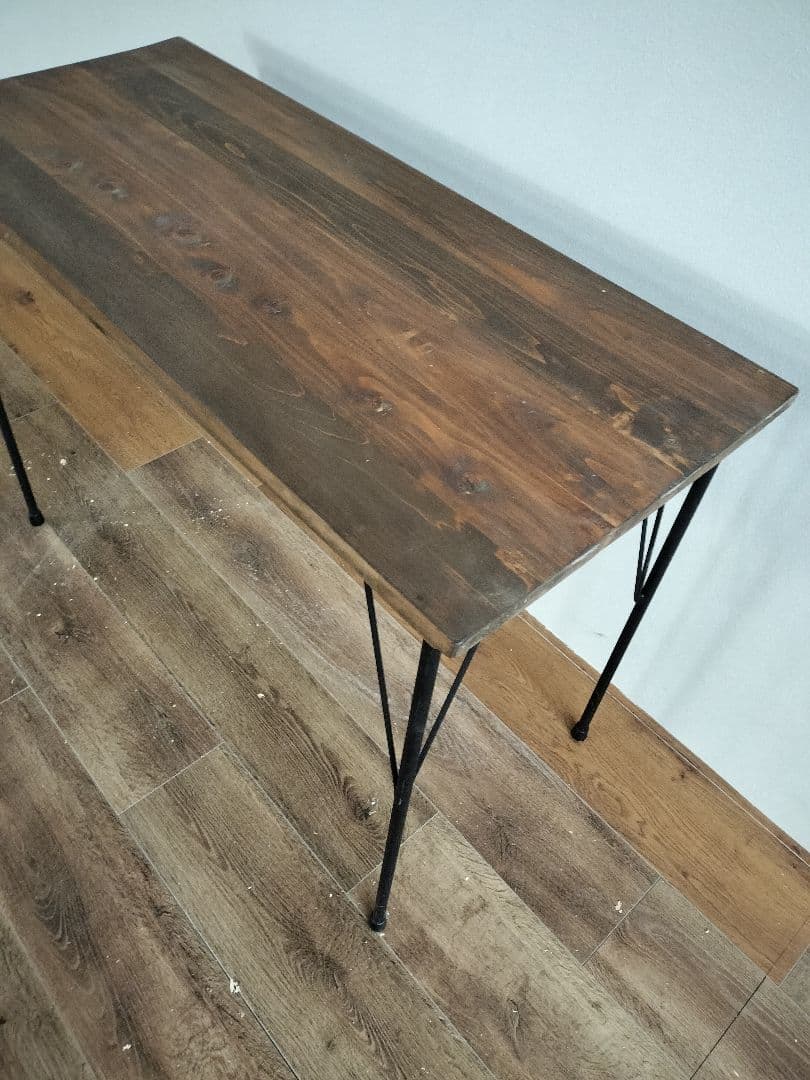 ウォールナット色　カウンターテーブル　幅105 パソコンデスク