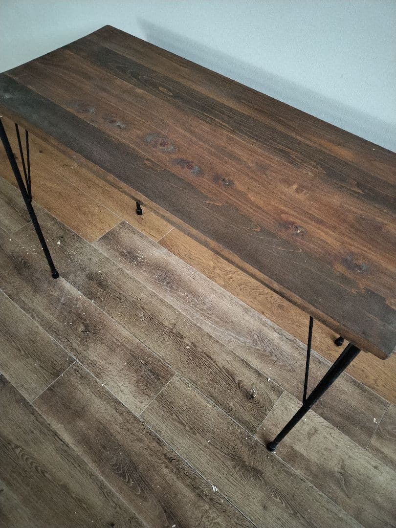 ウォールナット色　カウンターテーブル　幅105 パソコンデスク