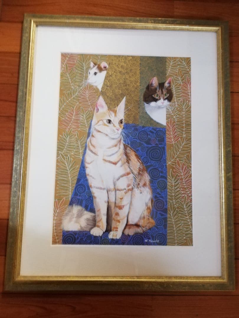 猫　絵画