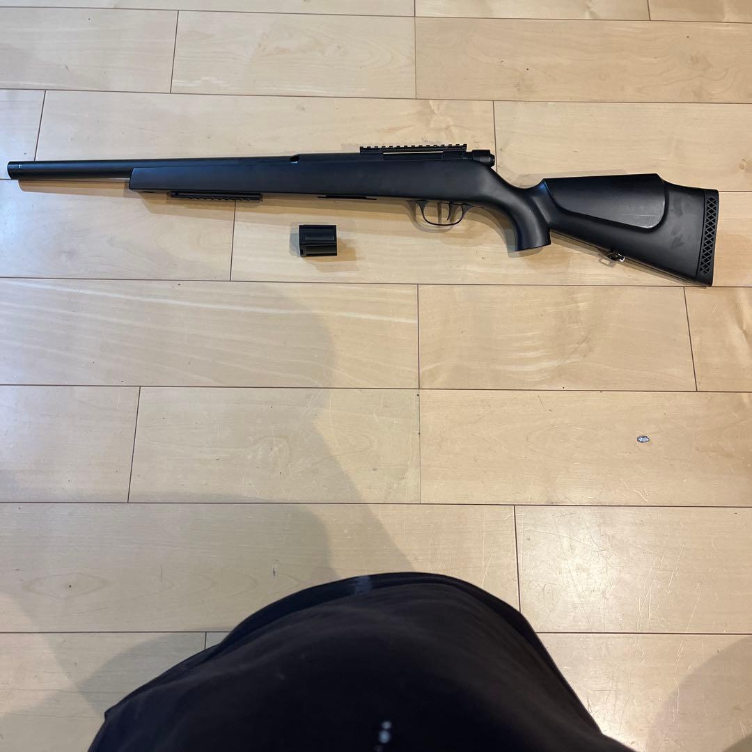 ブラック スナイパーライフル ピカティニーレール付き