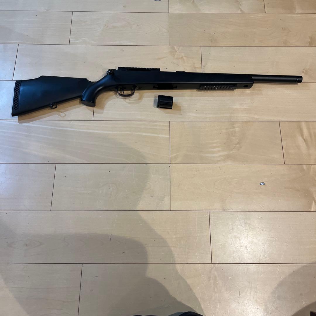 ブラック スナイパーライフル ピカティニーレール付き