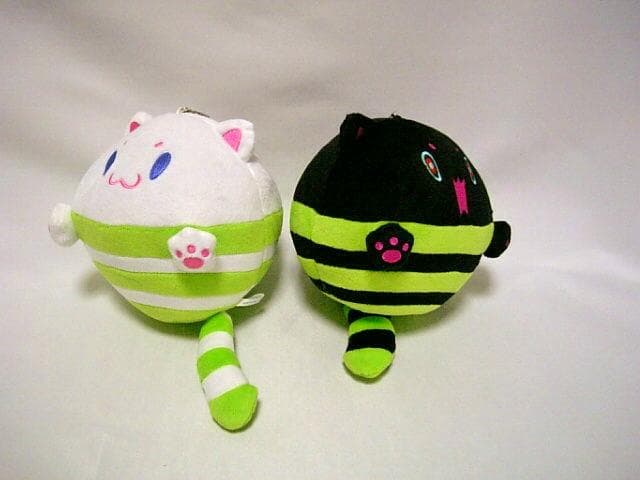 ◆2点　SDVX　TAMA猫　白　黒　ぬいぐるみ セット　サウンドボルテックス◆