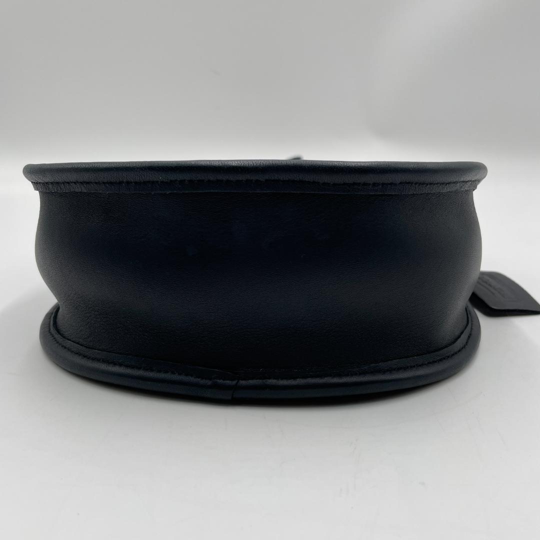 良品 COACH ショルダーバッグ レザー ブラック オールドコーチ