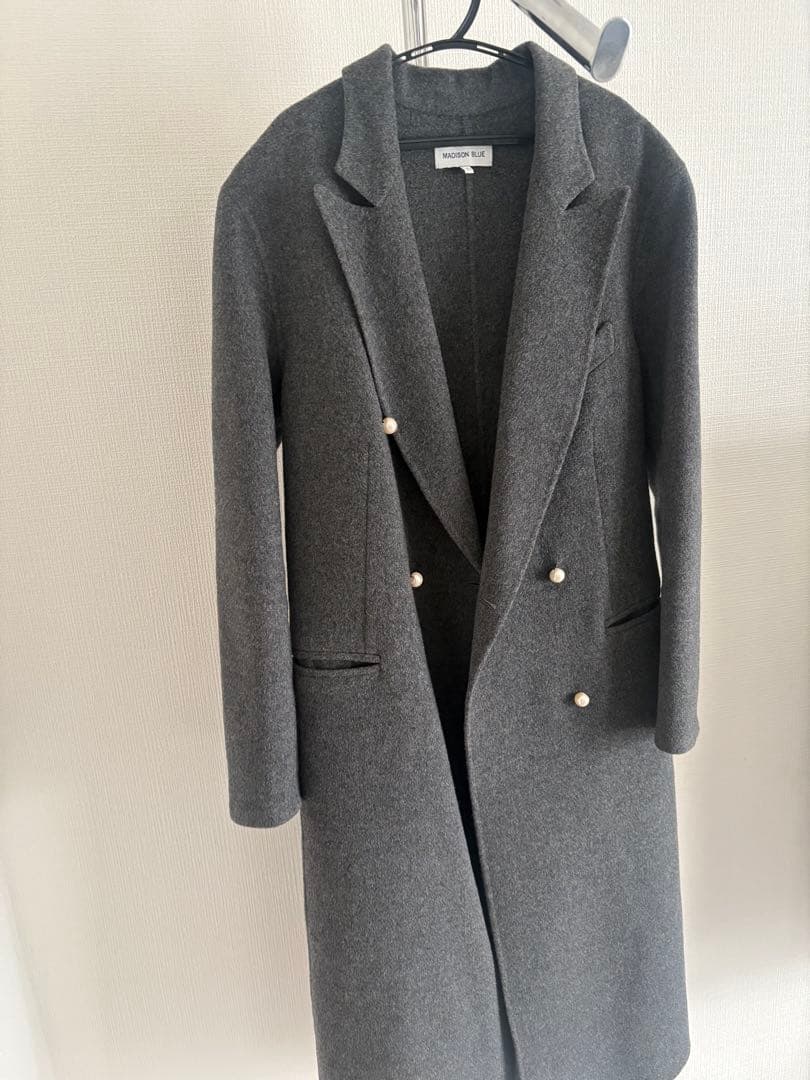 MADISON BLUEパールボタンチェスターコート　01
