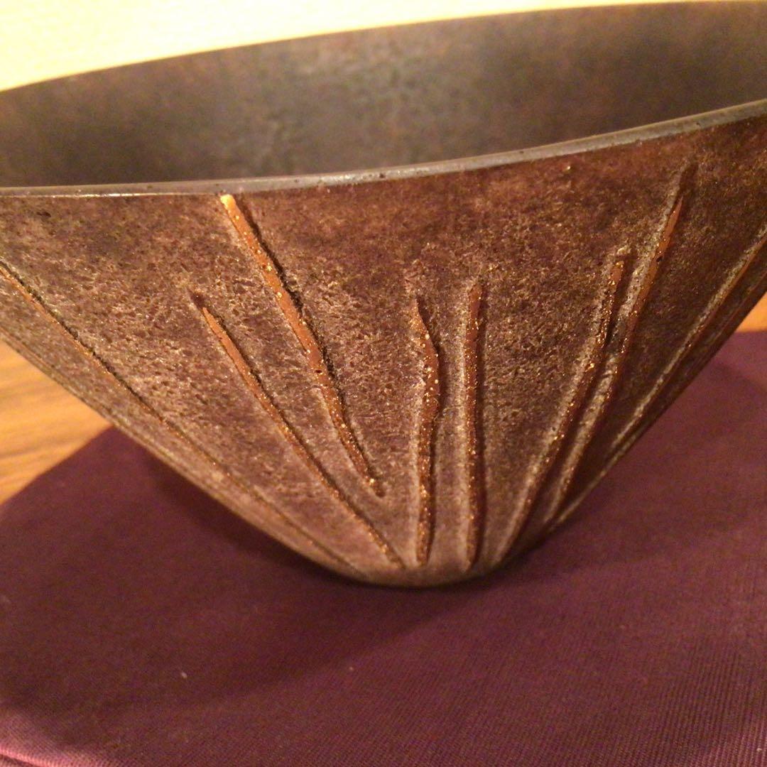 大室桃生さん　パート・ド・ヴェール　ガラスボウル　最高傑作