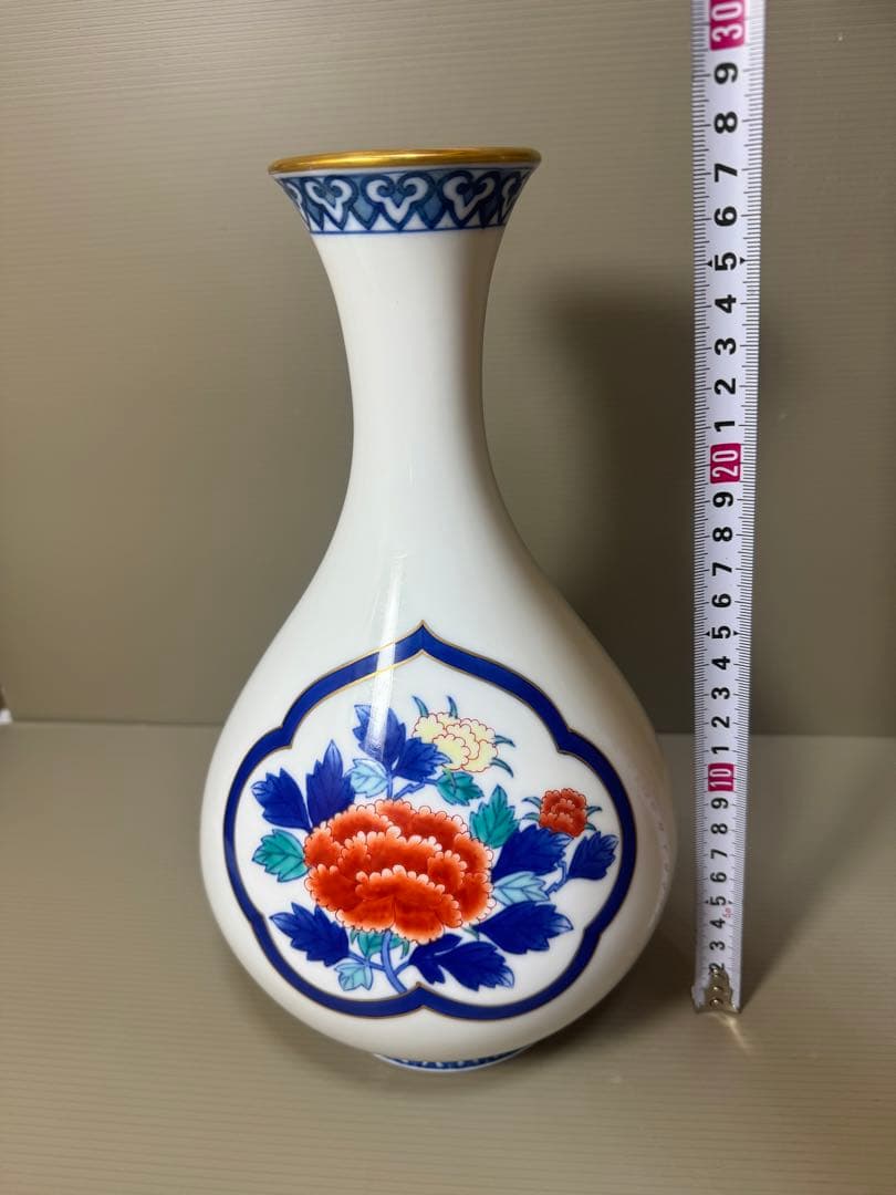 2228 香蘭社　金彩　花瓶