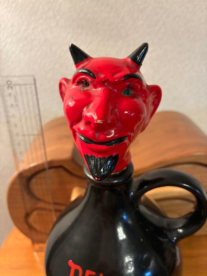 ビンテージ　デビル　悪魔　レッドデビル　デカンタ　毒瓶　ミッドセンチュリー