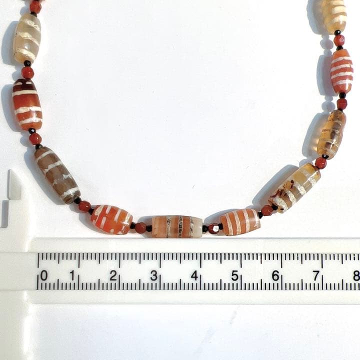 ✴︎希少✴︎1200-1700年前 エッジドカーネリアン ネックレス 52cm