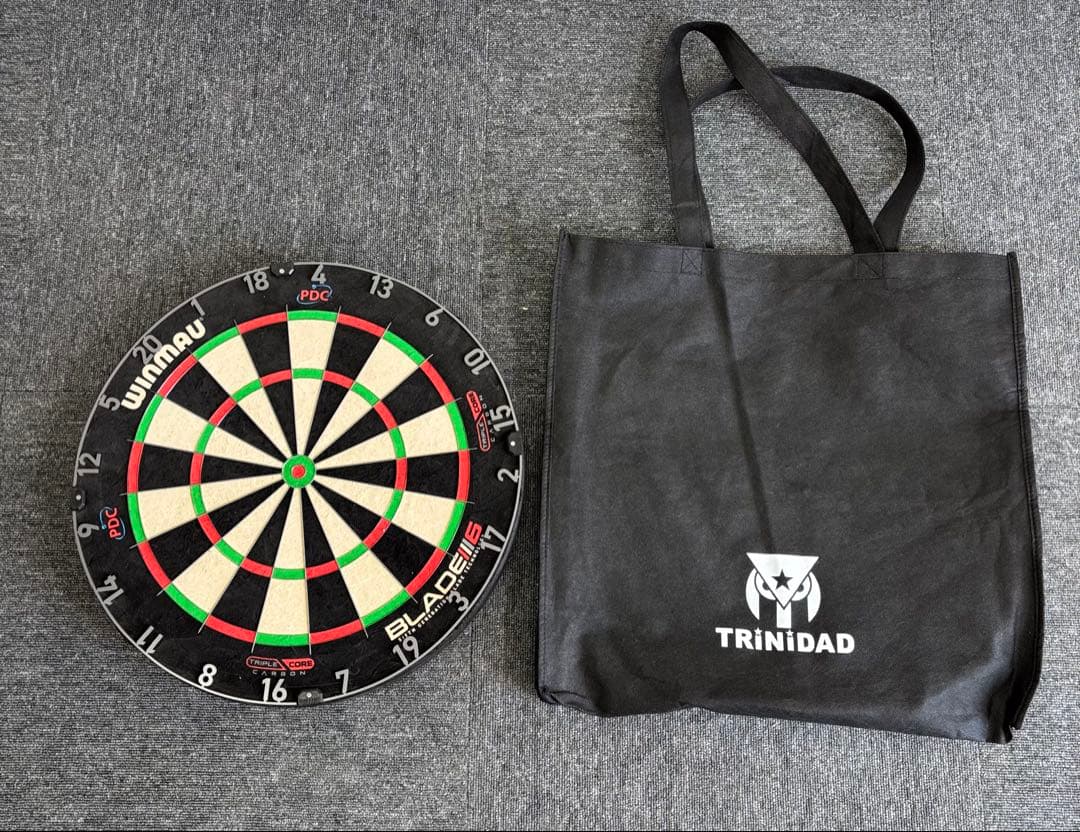 WINMAU BLADE 6 ダーツボード トリニダードカバー付き