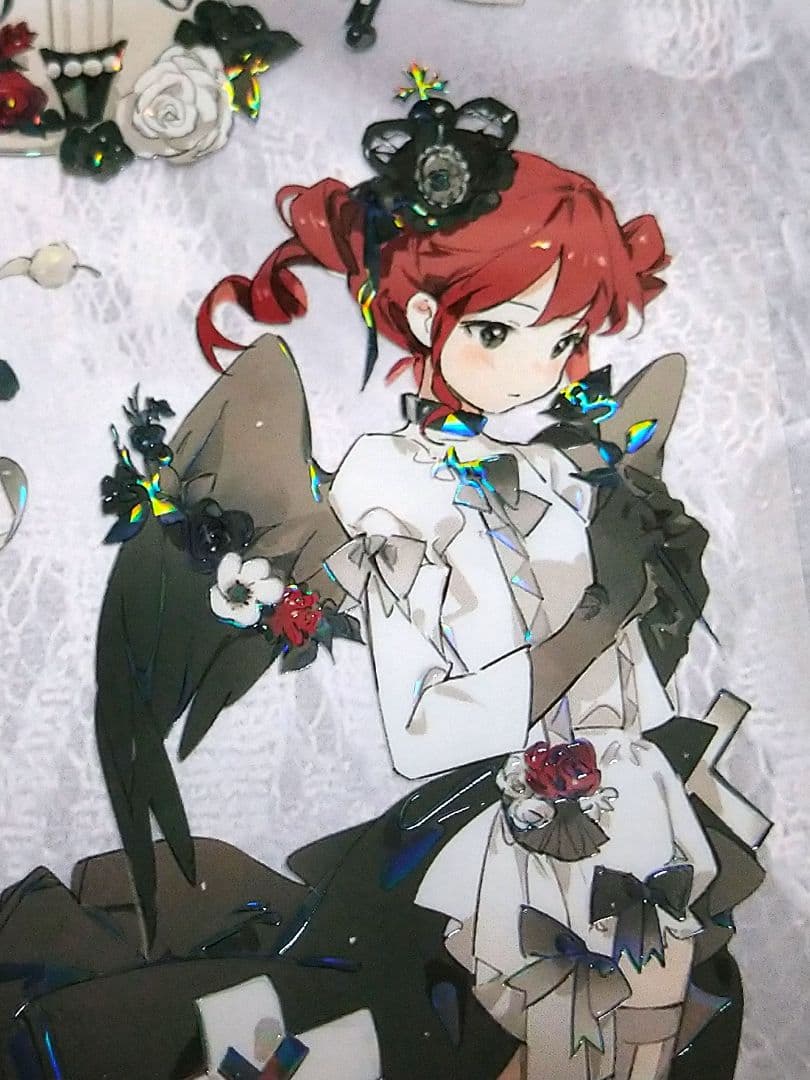 J541＃圣心玫瑰(贝壳光)shine切り売り海外人物マステ女の子