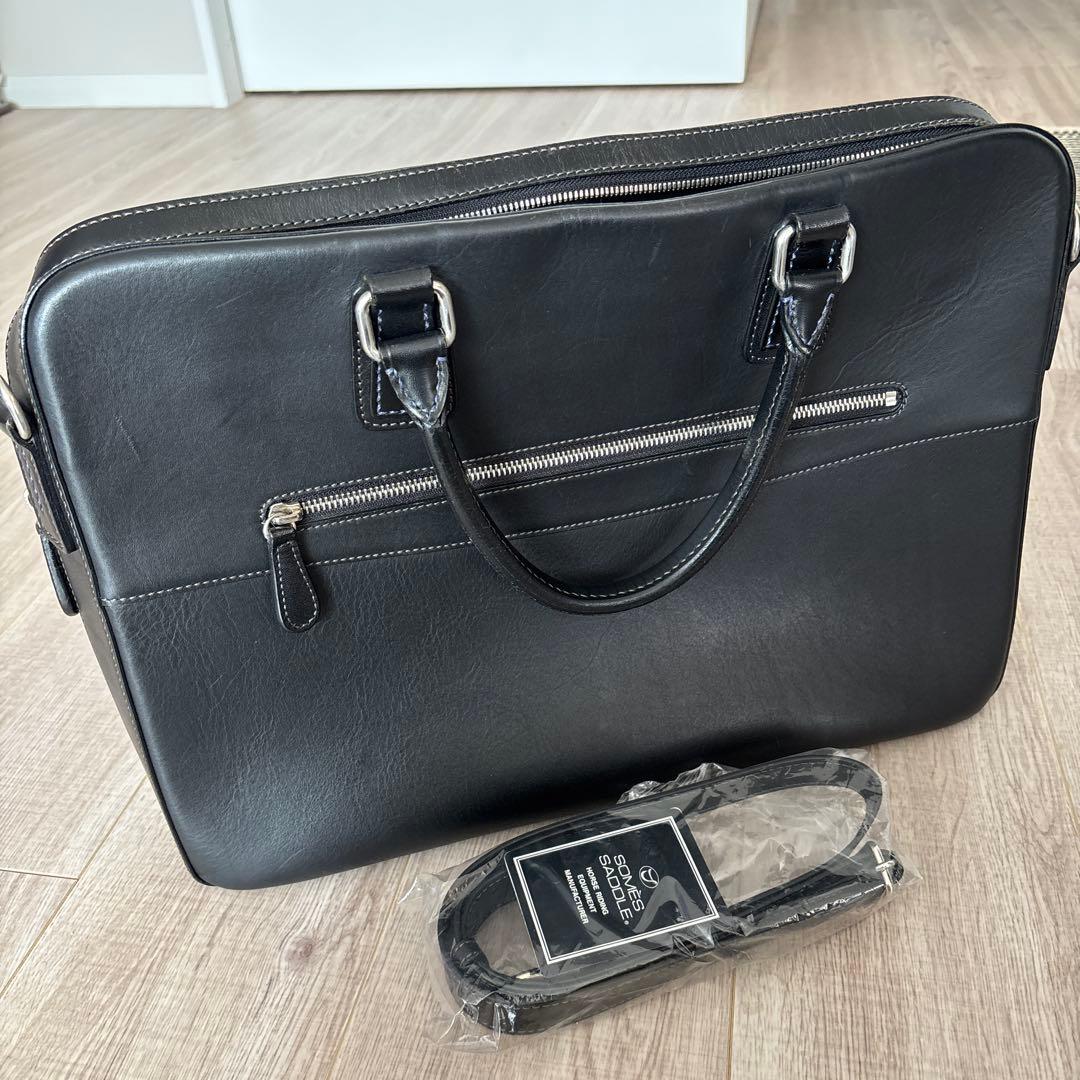 ソメスサドル、本革ビジネスバッグ