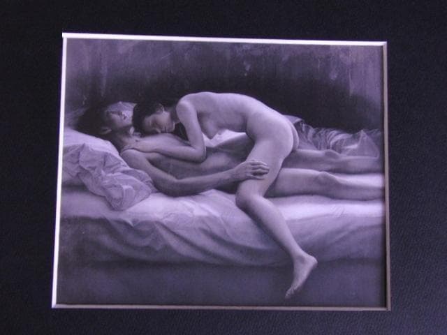 諏訪敦、【無題】、希少な額装用画集より、新品額装付、状態良好