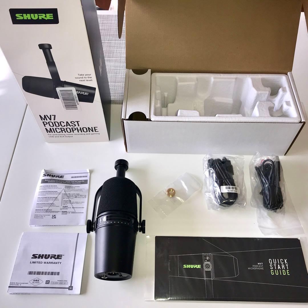 配信機器・PA機器・レコーディング機器 SHURE MV7 Podcast Microphone