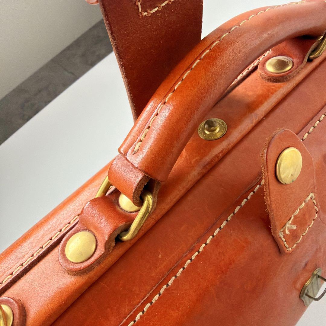 HERZ ソフトダレスバッグ ビジネスバッグ キャメル ブラウン