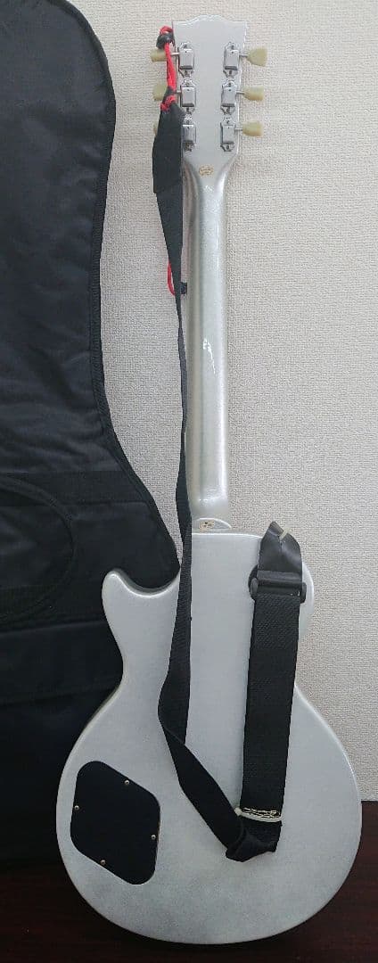 TH レスポールタイプ Photogenic エレキギター シルバー ケース付き