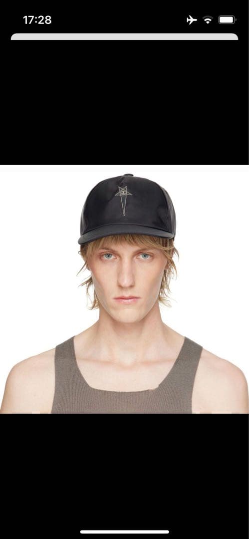 Rick Owens × Champion BASEBALL CAP キャップ