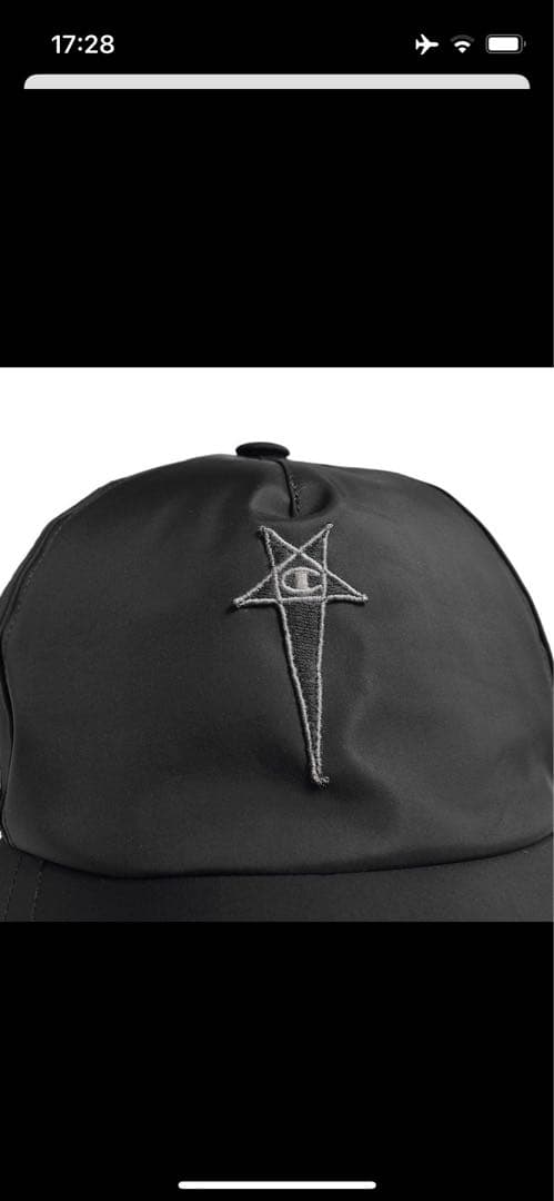 Rick Owens × Champion BASEBALL CAP キャップ