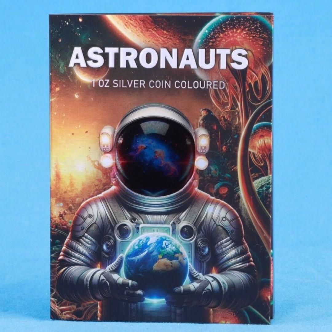 メイプルリーフ 銀貨 アストロノーツ 両面カラー ブラックルテニウム 1オンス