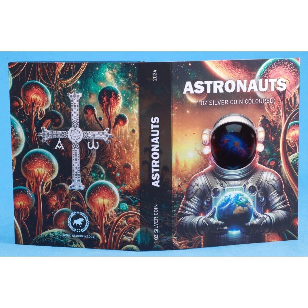 メイプルリーフ 銀貨 アストロノーツ 両面カラー ブラックルテニウム 1オンス