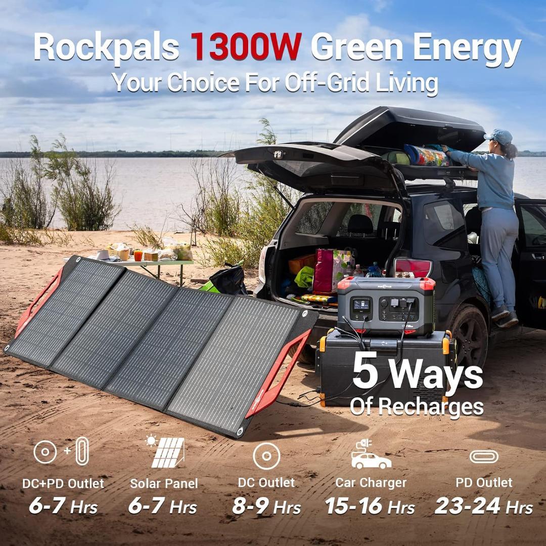 ROCKPALS ポータブル電源 RP1300 1254Wh 2台セット