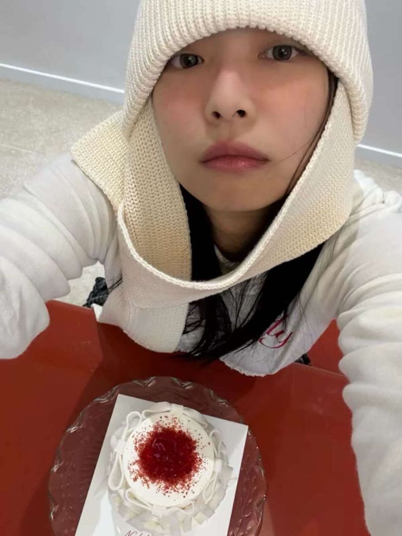 open yy マフラー ニット帽 ベージュ