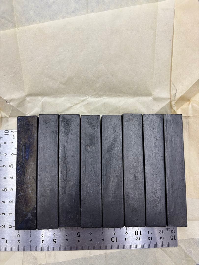 紫英墨 上海墨廠　経年時代物 唐物書道具　1970年後半～80年代 中国古墨