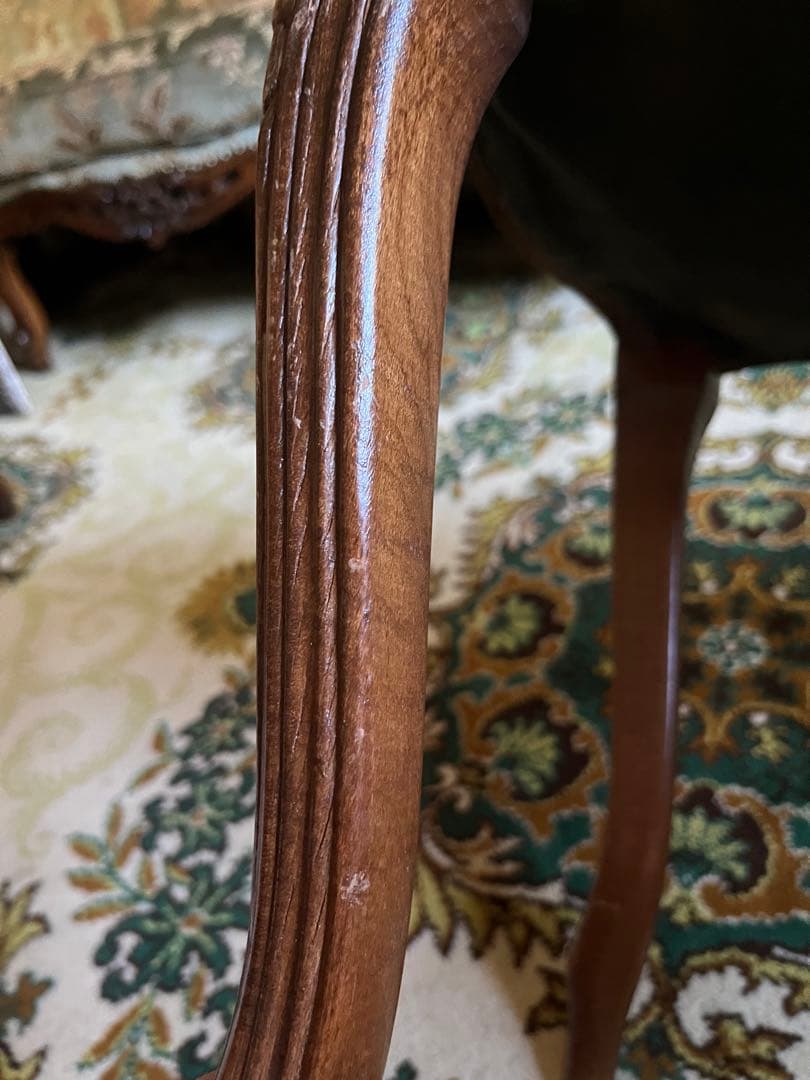 オットマン スツール 猫脚 アンティーク 赤 インテリア ビンテージ