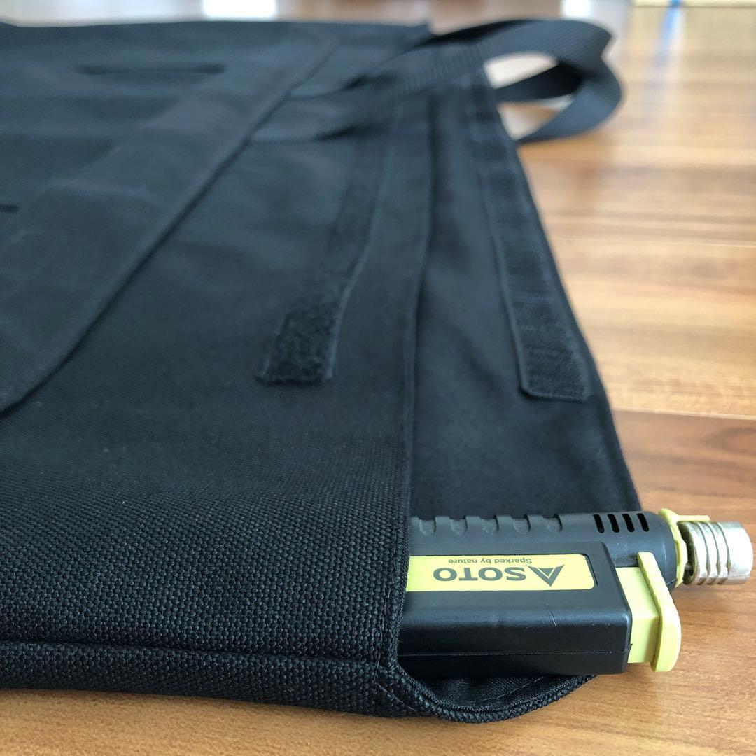 ごん様オーダーノラズフレームwnt1000天板用バッグブラック8号帆布生地他1点