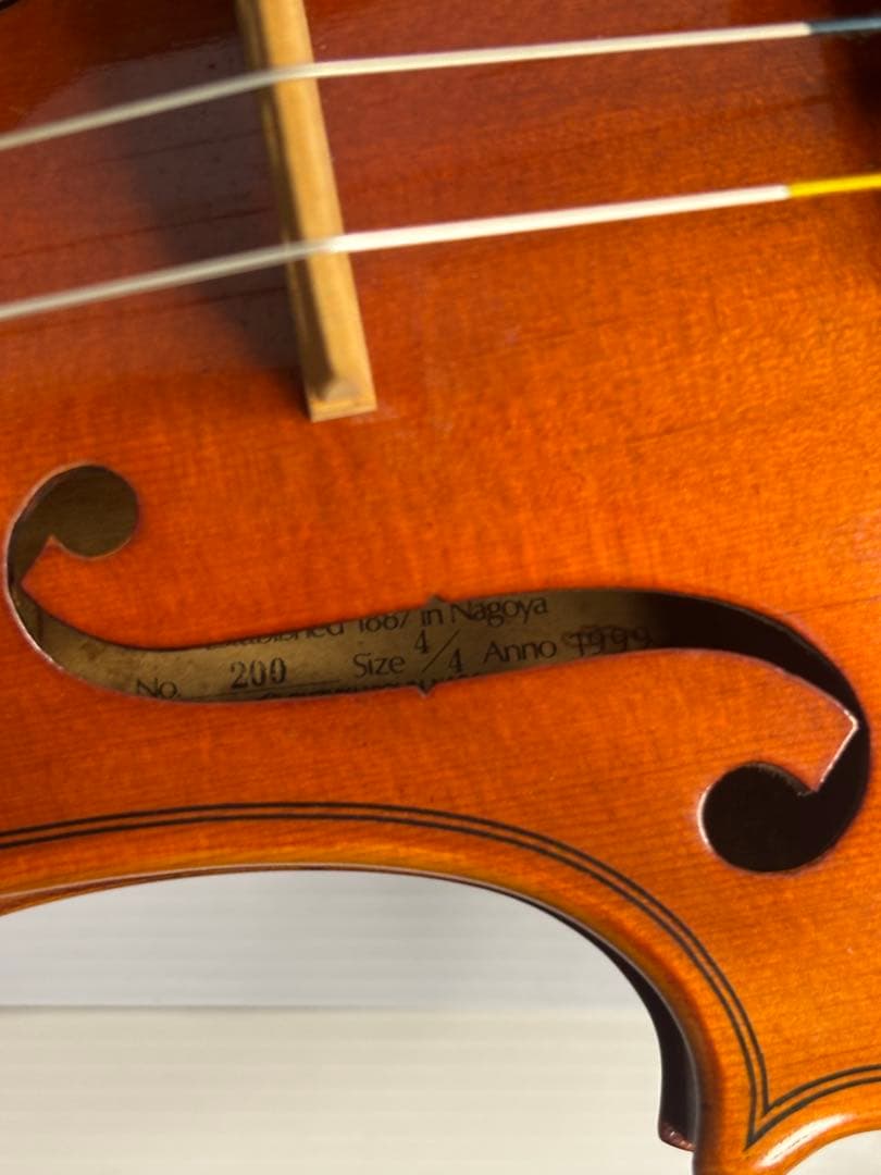 SUZUKI スズキ バイオリン No.200 4/4 1999年製 おまけ多数