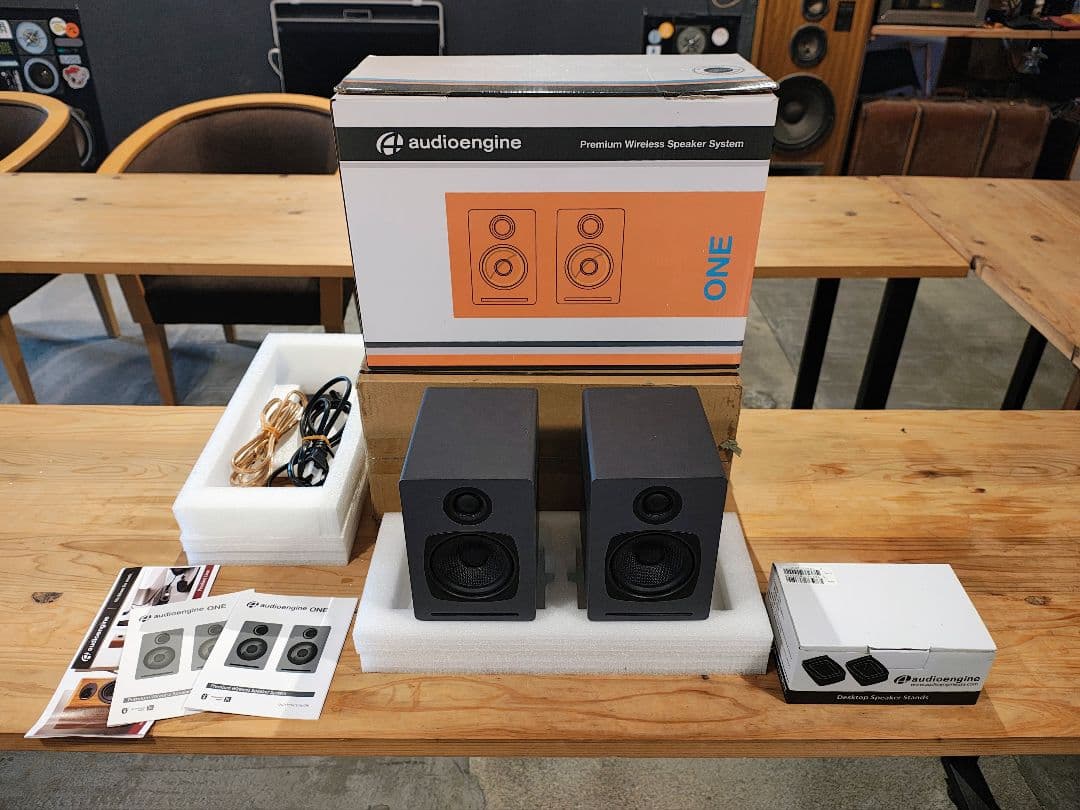 美品✦Audioengine A1 スピーカー 純正台座セット