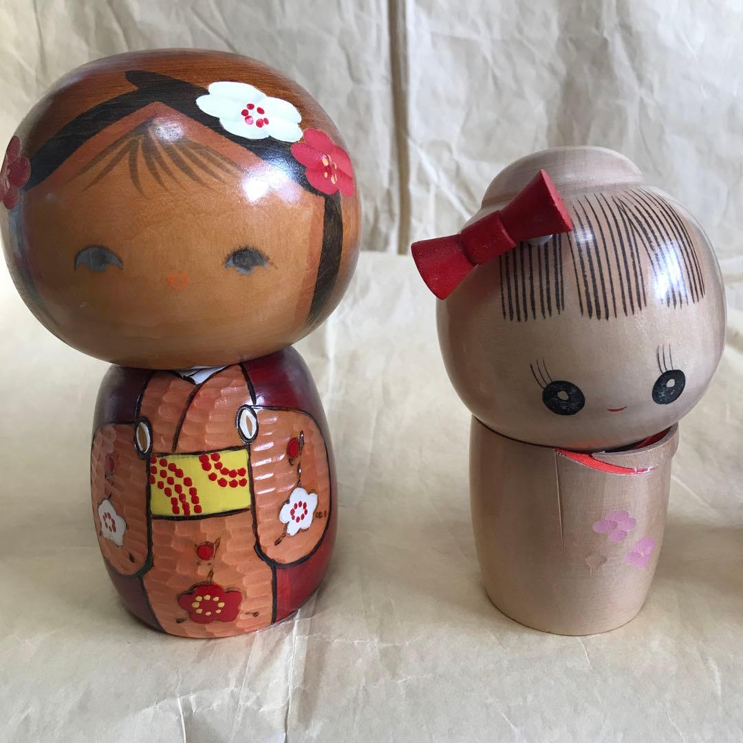 こけしセット民芸品　置物　日本　人形　伝統工芸品　インテリア こけし