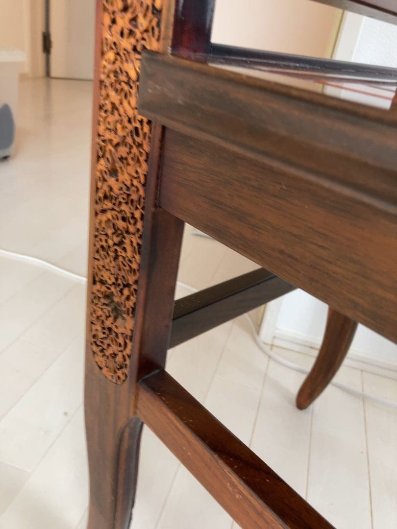 最高級アジアン木製彫刻椅子