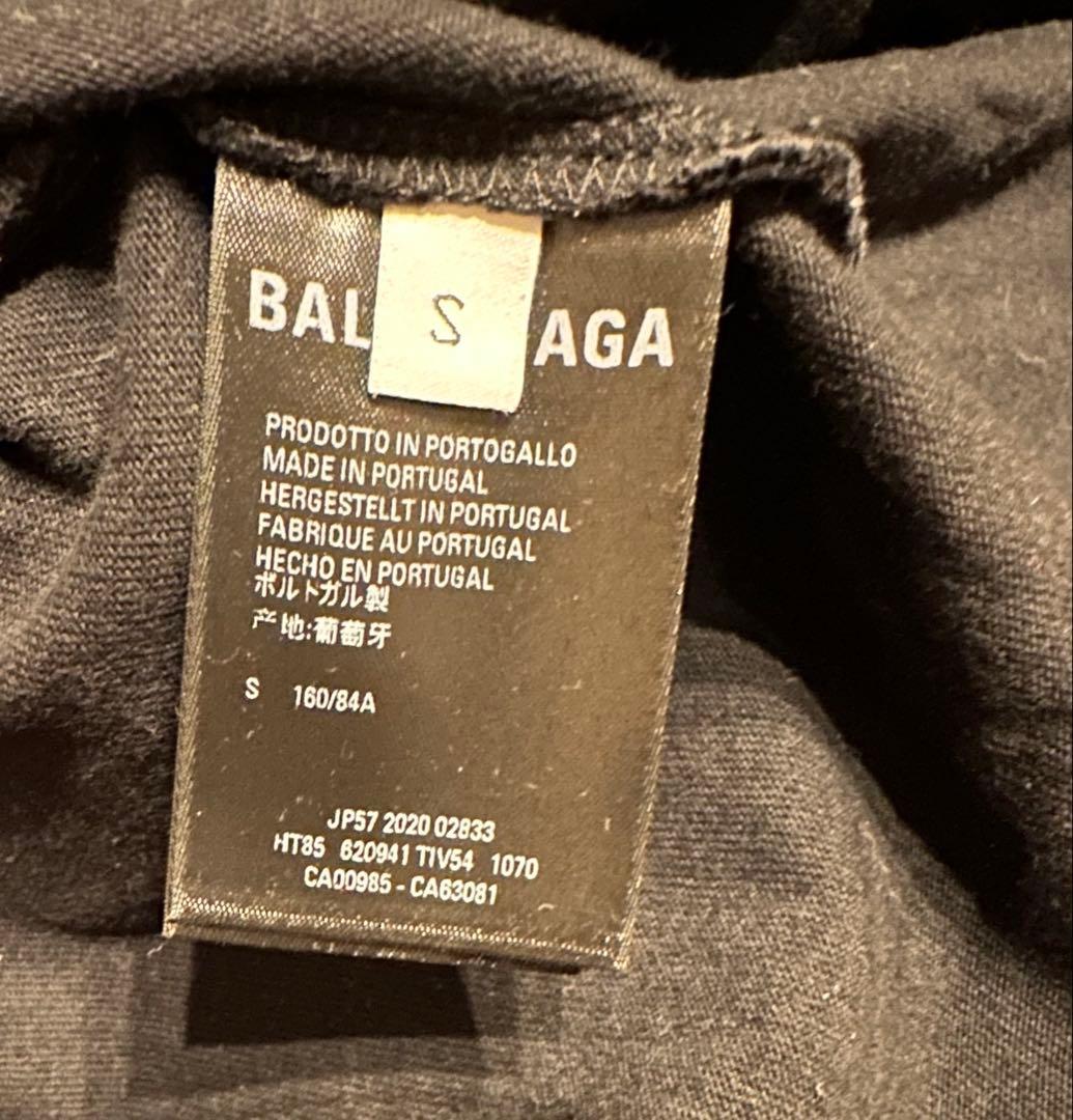 A*O様 バレンシアガ ロゴTシャツ ブラック S 正規品