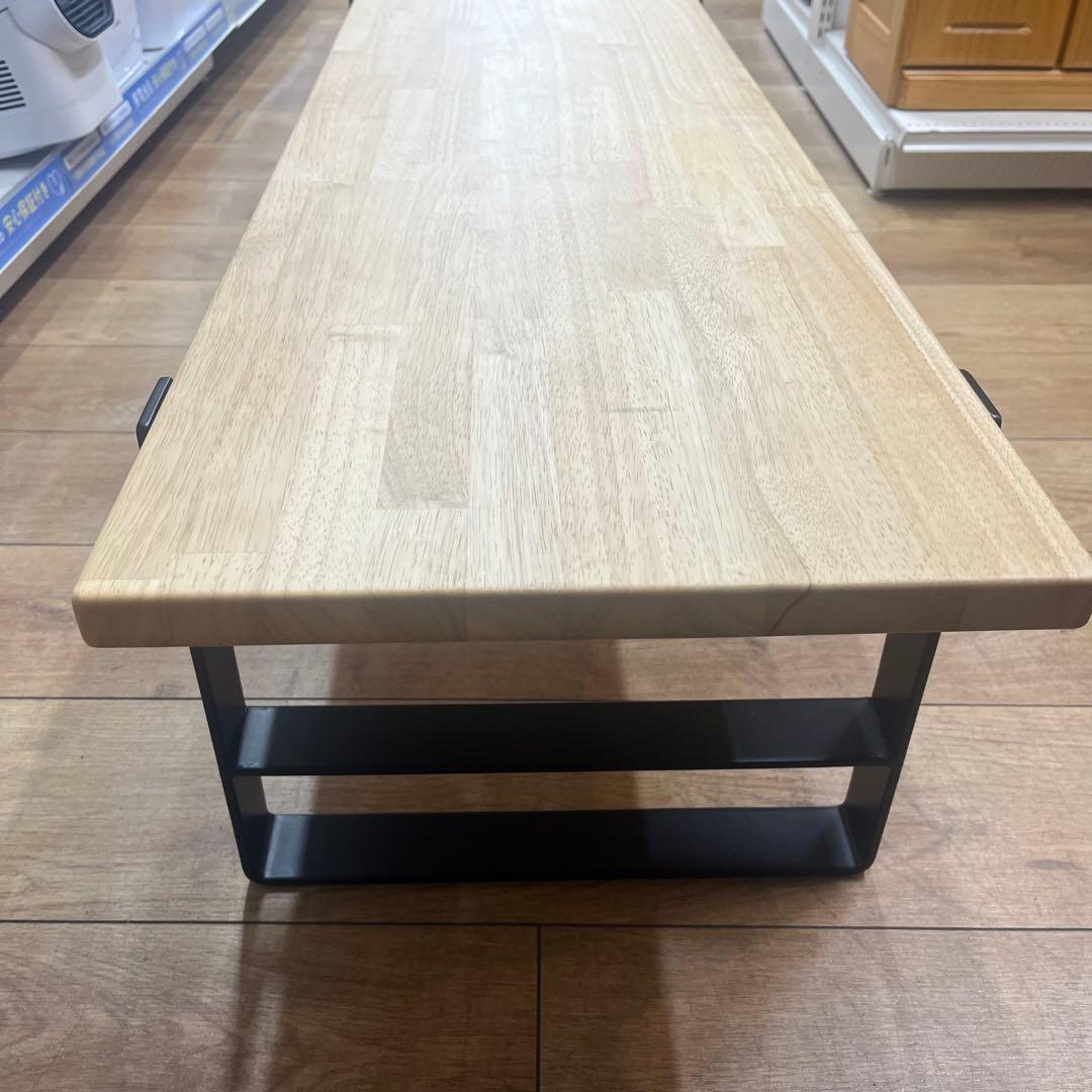 KANADEMONO ダイニングテーブル 120×40ラバーウッドナチュラル