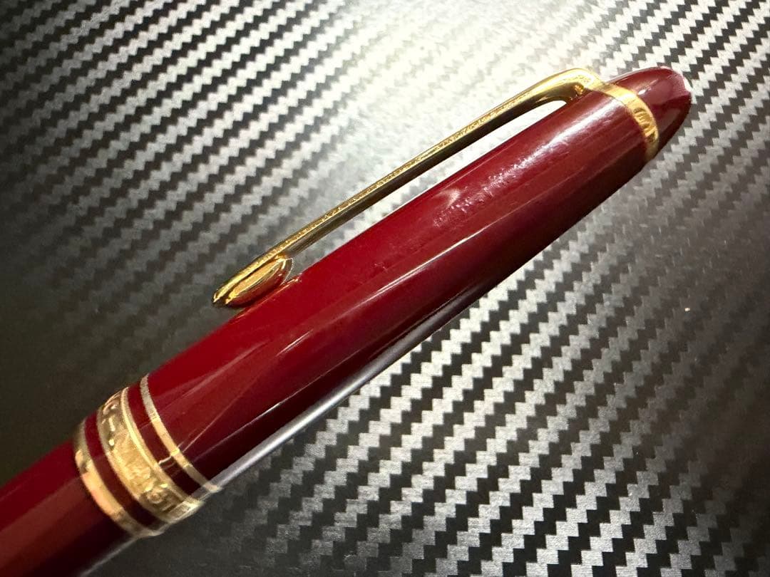 極美品 モンブラン マイスターシュテュック 144 ボルドー 全金 EF 万年筆