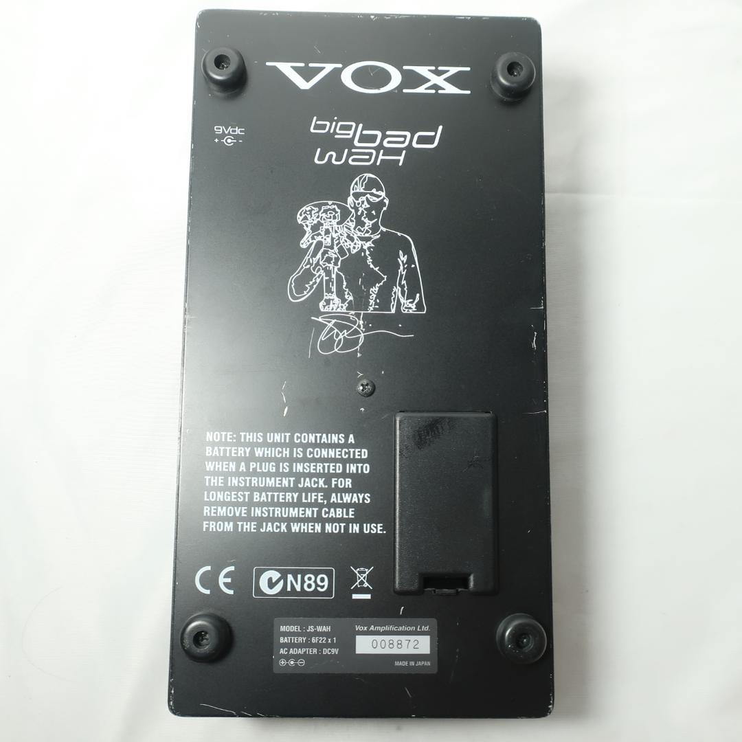 VOX big bad wah ワウペダル ジョー・サトリアーニ コラボ