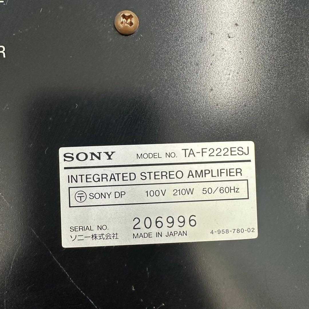 【動作確認済】SONY TA-F222ESJ オーディオアンプ