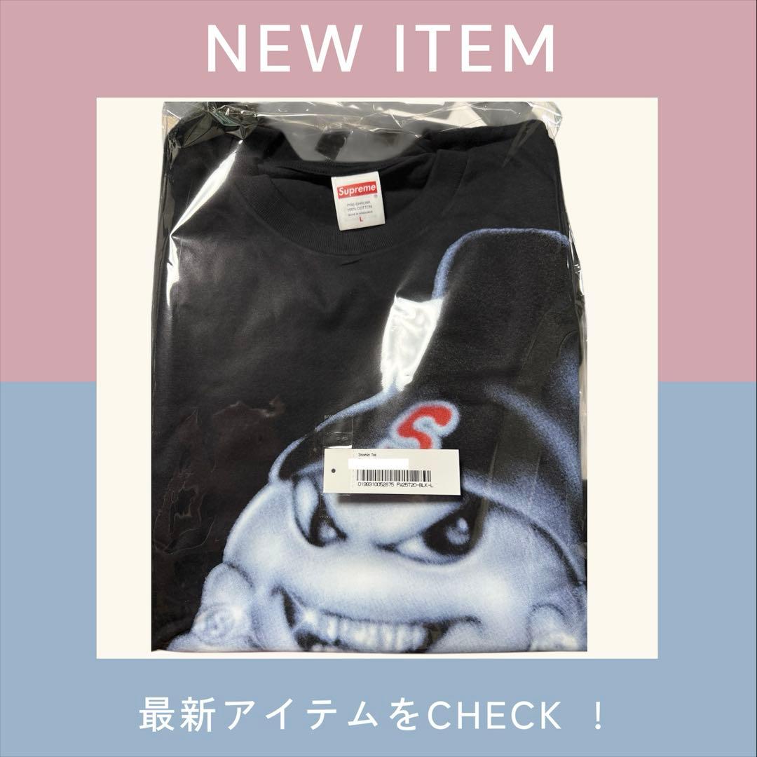 トップス 25aw Supreme man Tee black L