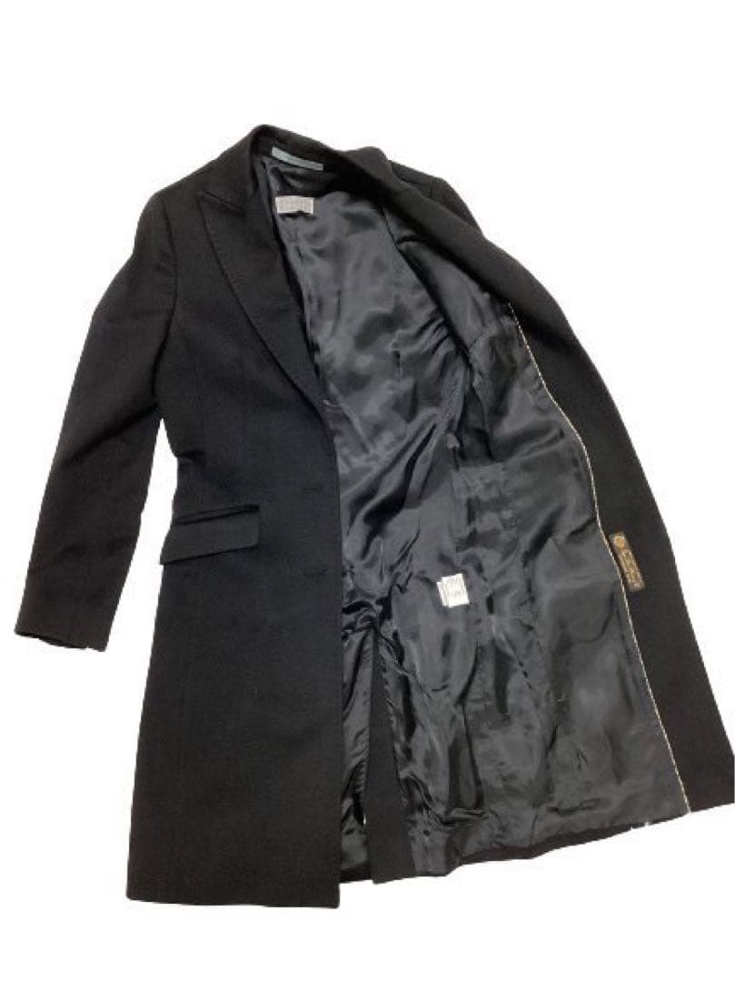 バーニーズ ニューヨーク チェスターコート ロロピアーナ ロング丈 黒