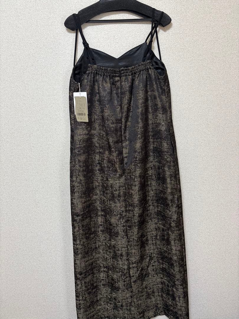 LE’RURE リルアー Layered look jacquard dress