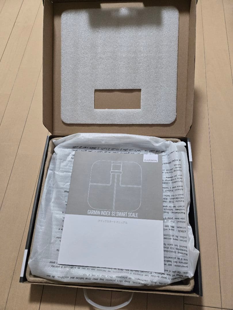 【中古】GARMIN INDEX S2 BLACK　体重計・体脂肪率