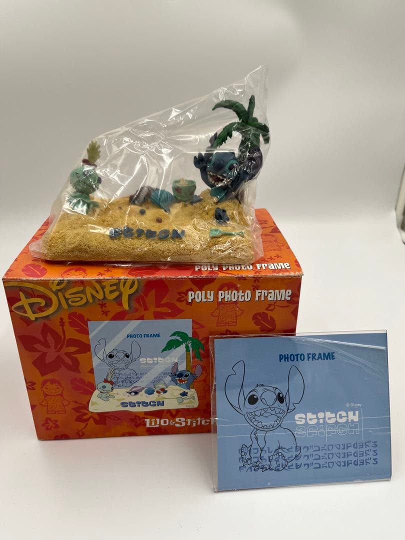 【4-10】年内で中止！スティッチ3点セット（やしの木スタンド、フォトフレーム）