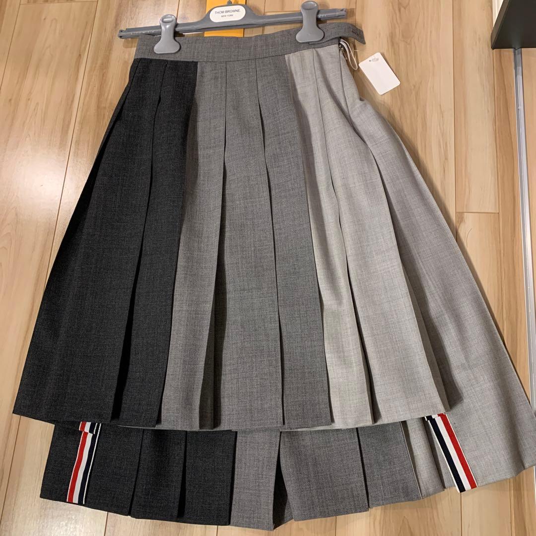 ［美品］定価20万 Thom Browne プリーツスカート ミドル丈