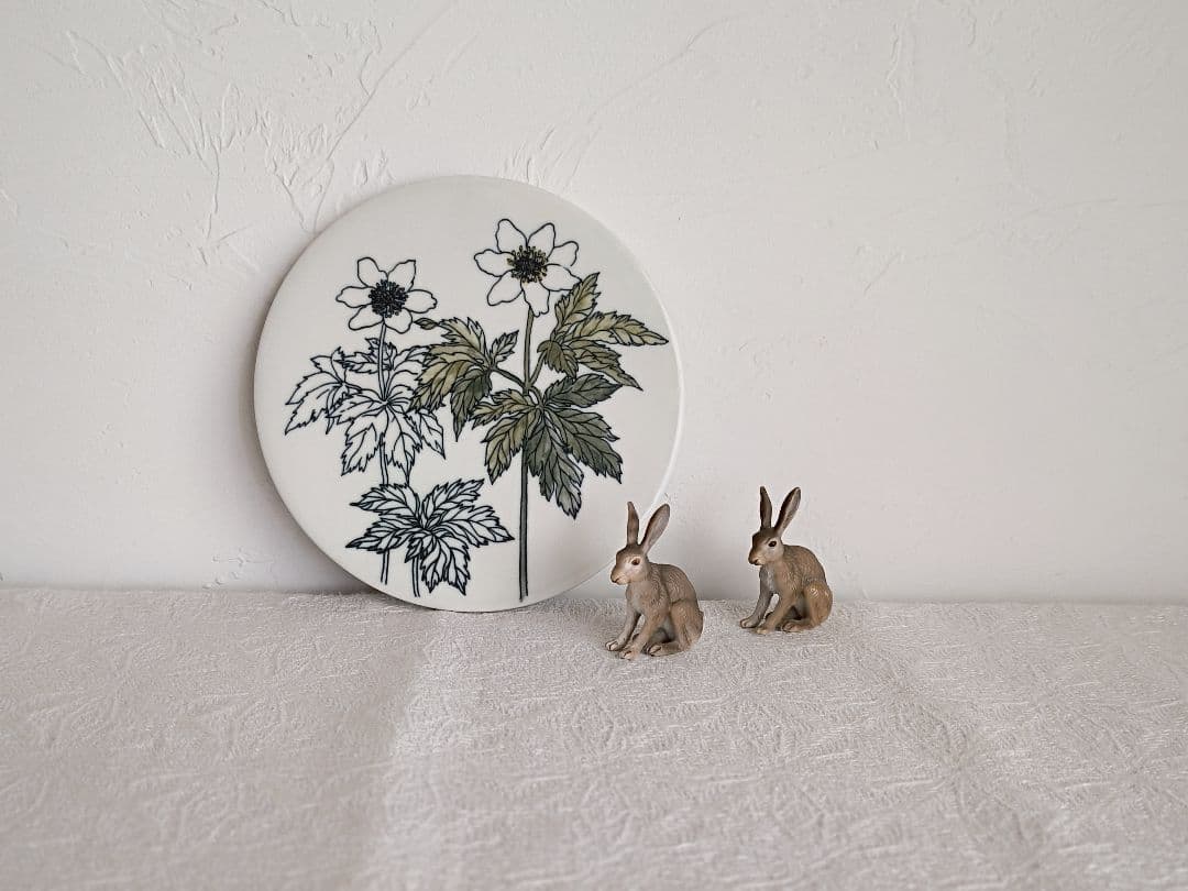 【Ribuさま】vintage flower tile ❀ 野に咲くお花の 陶板