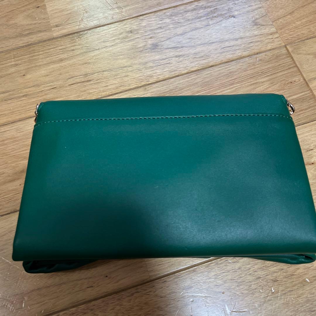 kate spade リボンデザイン ショルダーバッグ 緑